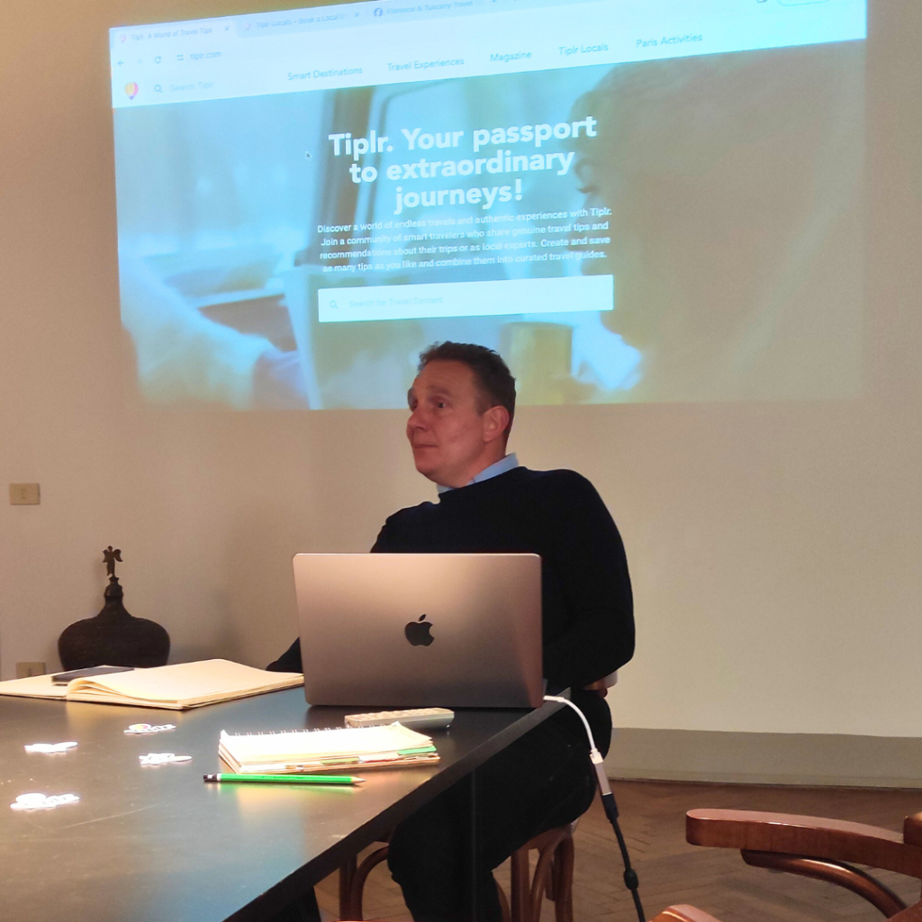Carmine Savarese and Tiplr Locals meeting with Florence Guides